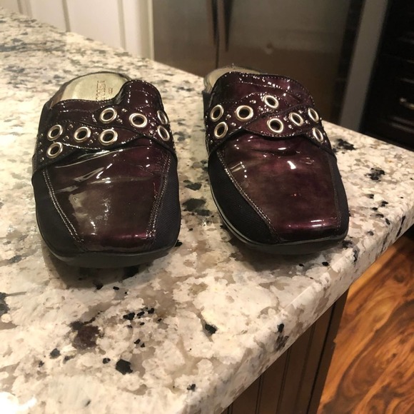 Sesto Meucci Italian patent slide mules 8.5 - Picture 2 of 8